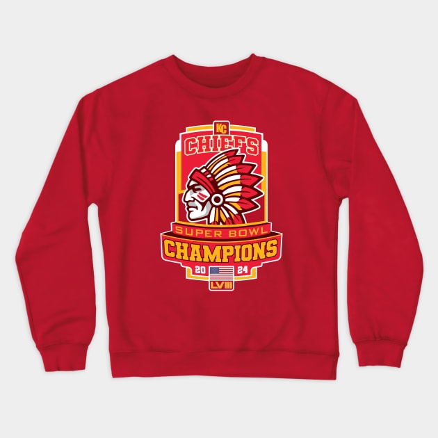 Chiefs - Super Bowl Champs Crewneck Sweatshirt by Nagorniak